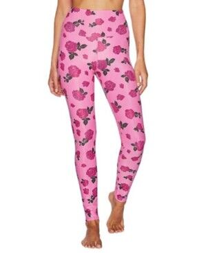 Beach Riot Sport Ayla Rose Print Leggings Medium